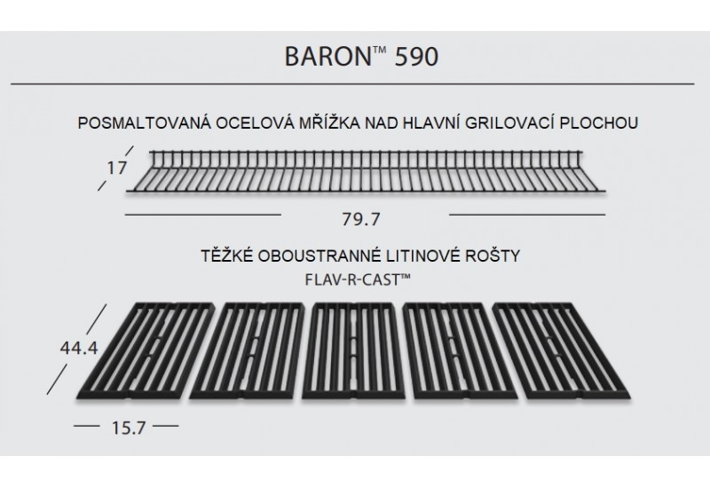 Plynový gril Baron S 590 IR