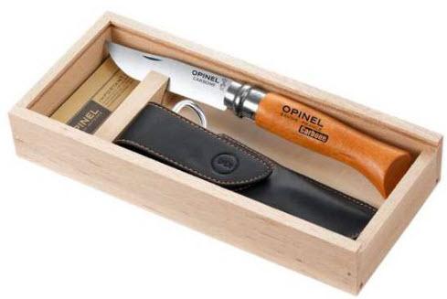 Kuchyňské a kapesní nože Opinel Opinel VR N°08 Carbon, dárkové balení s pouzdrem