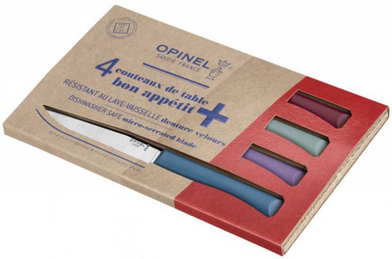 Kuchyňské a kapesní nože Opinel OPINEL Bon Apetit sada 4 steakových nožů 4 barvy