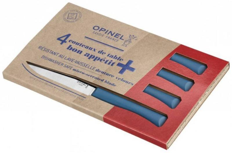 Kuchyňské a kapesní nože Opinel OPINEL Bon Apetit sada steakových nožů tyrkysová (4 ks)