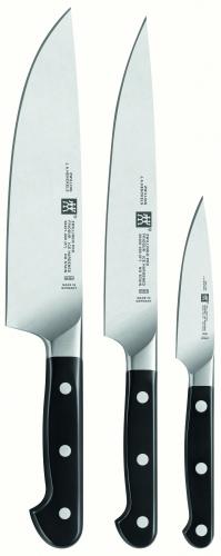 Sady kuchyňských nožů Zwilling Pro set nožů - 3 ks (kuchařský, plátkovací, špikovací)
