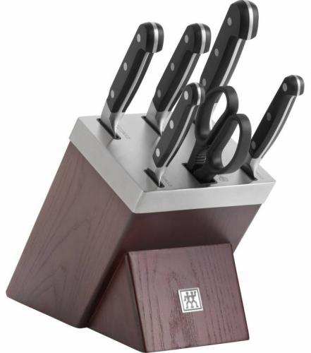 Sady kuchyňských nožů Zwilling Pro samoostřící blok s noži a nůžkami, 7 ks