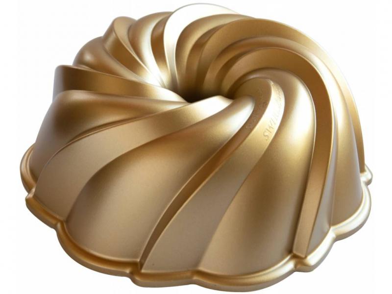 Formy na bbovku Nordic Ware Forma na bbovku Ware Swirl, zlat, 2,4 l