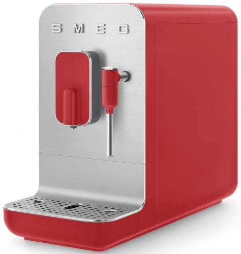 SMEG automatický kávovar na espresso / cappuccino, červená