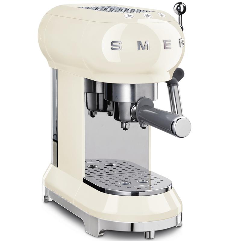 Pákový kávovar SMEG - krémová