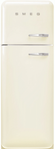 LEDNICE Lednice s mrazákem 50´s Retro Style, levá, krémová