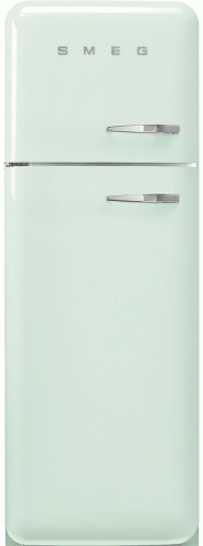 Lednice s mrazákem 50´s Retro Style, levá, pastelově zelená