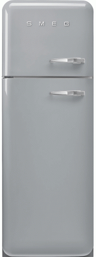 LEDNICE Lednice s mrazákem 50´s Retro Style, levá, stříbrná