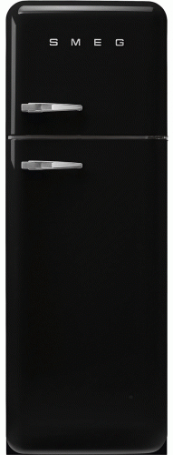 LEDNICE Lednice s mrazákem 50´s Retro Style, pravá, černá