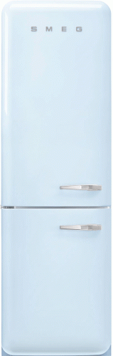 Lednice s mrazákem dole 50´s Retro Style, levá, pastelově modrá