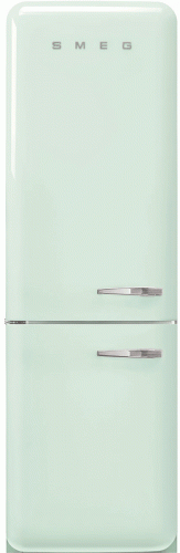 Lednice s mrazákem dole 50´s Retro Style, levá, pastelově zelená