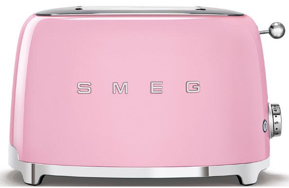 Topinkovače SMEG Topinkovač 2 plátkový - růžová