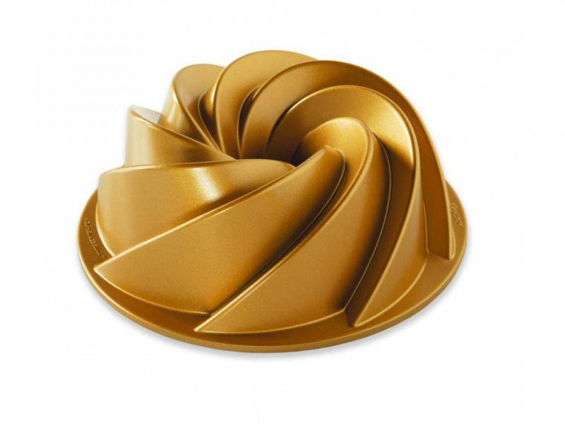 Nordic Ware Forma na bábovku Heritage, zlatá, 1,4 l