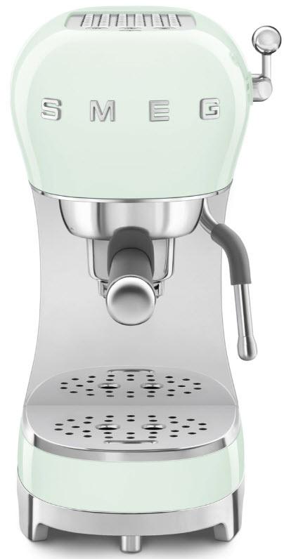 SMEG 50's Retro Style pákový kávovar ECF02 na Espresso / Cappuccino, pastelově zelený ECF02PGEU