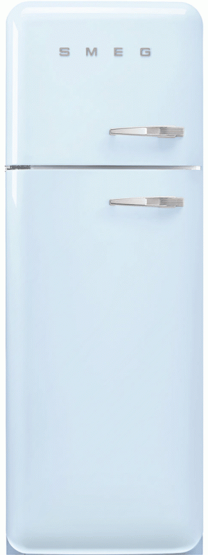 SMEG FAB30LPB5 Lednice 50´s Retro Style, levá, pastelově modrá 222+72 l