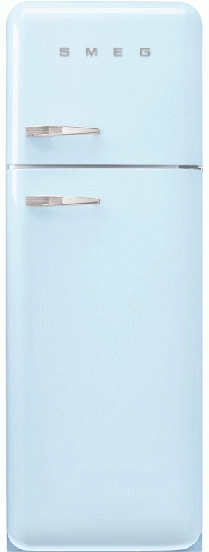 SMEG FAB30RPB5 Lednice 50´s Retro Style, pravá, pastelově modrá 222+72 l